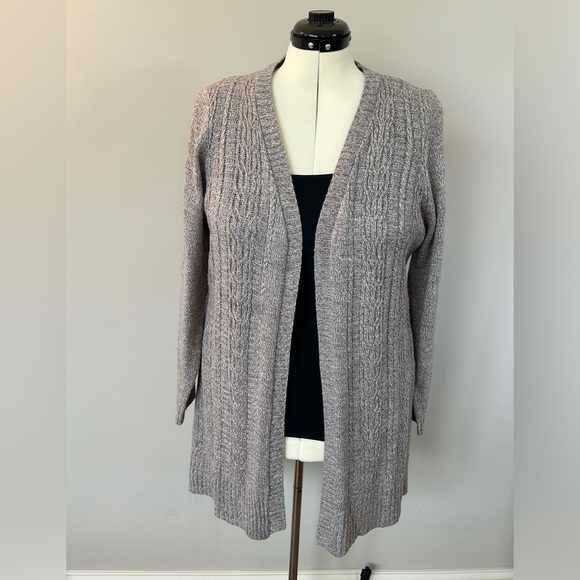 Karen Scott 2X Cable Knit Cardigan - Picture 1 of 5